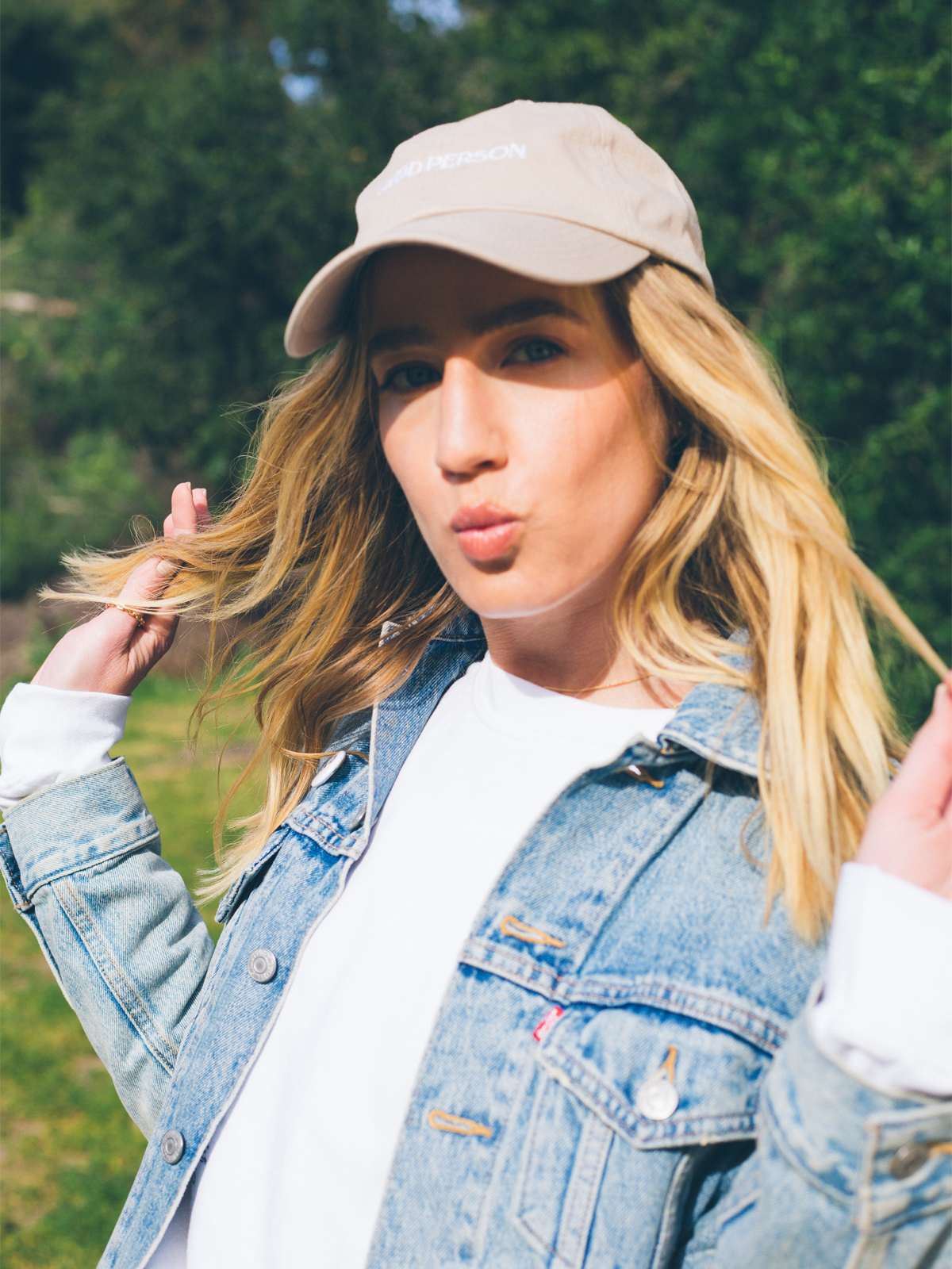 Good person khaki hat product image 1 Ingrid Andress